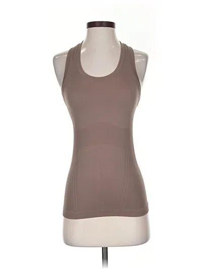Pre-owned Athleta Tank Top Brown Halter Neckline Tops