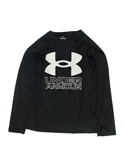 Pre-owned Under Armour Kids' Long Sleeve T-shirt In Black