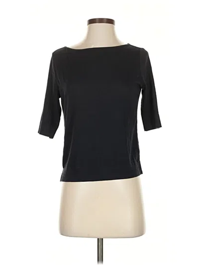 Pre-owned Ann Taylor 3/4 Sleeve T-shirt In Black