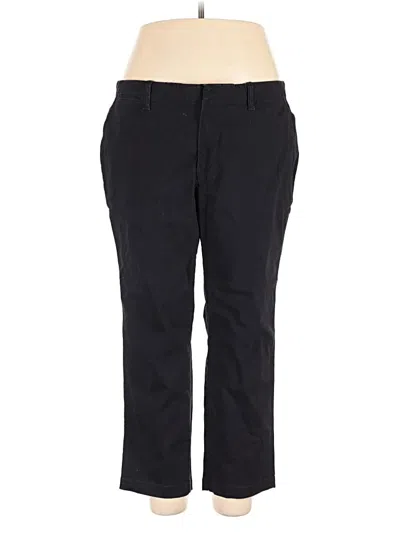 Pre-owned Lands' End Casual Pants In Black