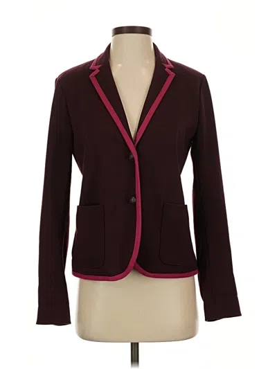 Pre-owned Gap Blazer Jacket In Burgundy