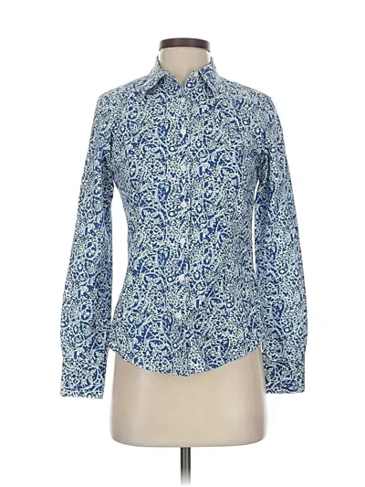 Pre-owned Brooks Brothers Long Sleeve Button Down Shirt In Blue