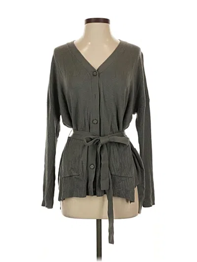 Pre-owned Splendid Cardigan Sweater In Gray