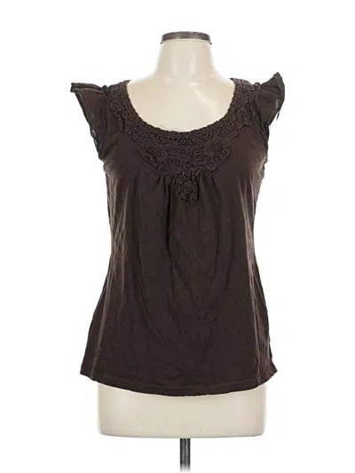 Pre-owned Massini Sleeveless Blouse In Brown