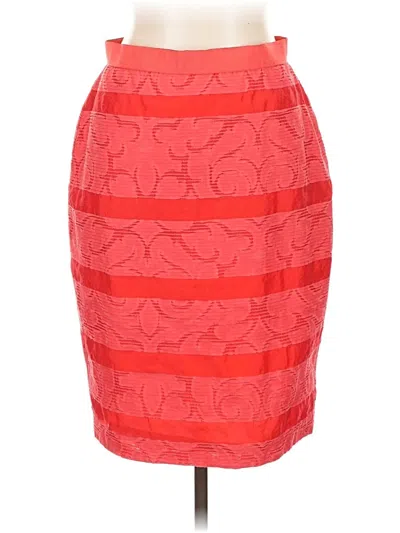 Pre-owned Ann Taylor Factory Formal Skirt In Red