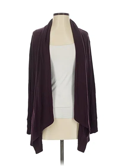 Pre-owned Athleta Cardigan Sweater In Purple