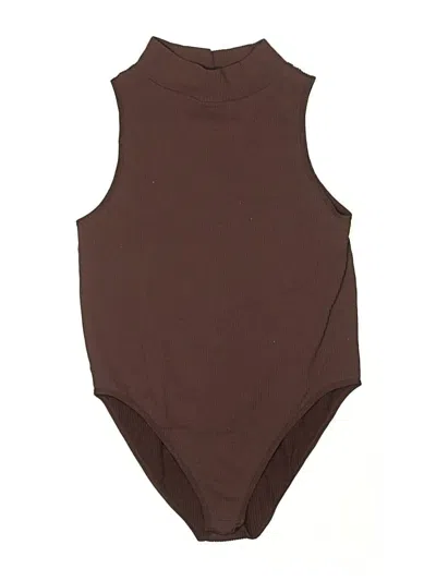 Pre-owned Zara Bodysuit In Brown