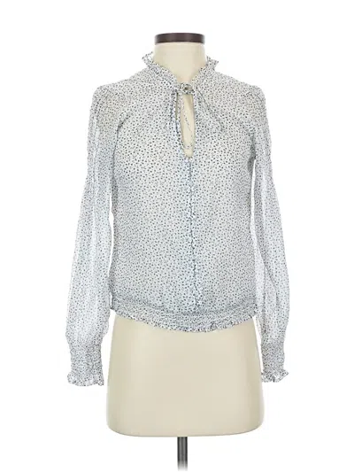 Pre-owned Abercrombie & Fitch Long Sleeve Blouse In Silver