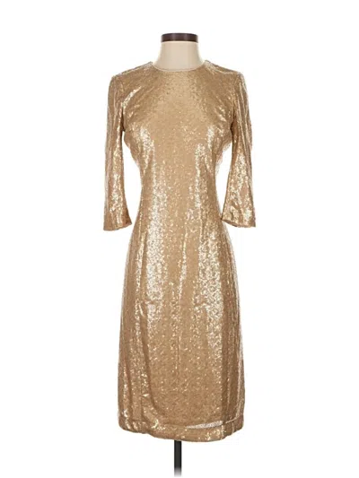 Eva Mendes By New York & Company Cocktail Dress In Gold