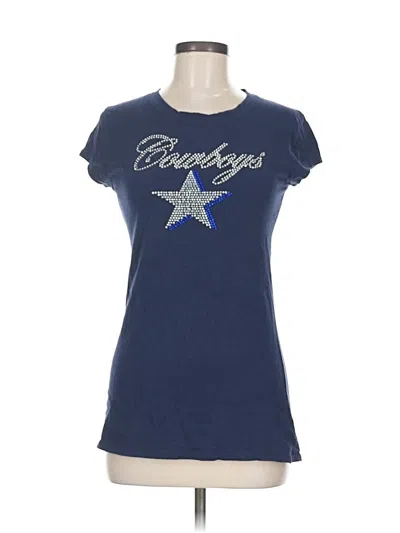 Pre-owned Zenana Outfitters Short Sleeve T-shirt In Blue