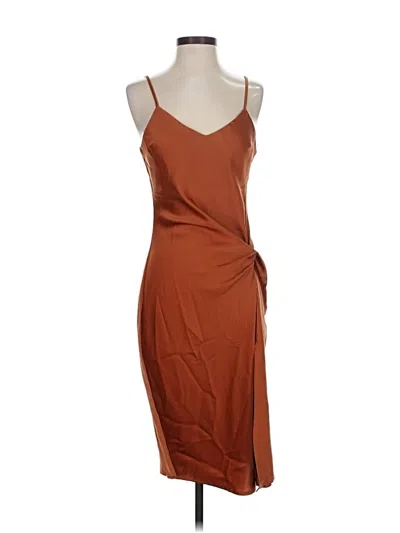 Pre-owned Glam Cocktail Dress In Brown