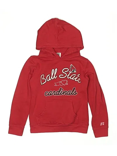 Pre-owned Russell Athletic Kids' Pullover Hoodie In Red