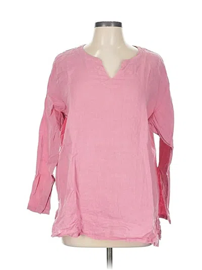 Pre-owned Focus 3/4 Sleeve Blouse In Pink