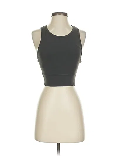 Pre-owned Lululemon Athletica Tank Top Gray Halter Neckline Tops