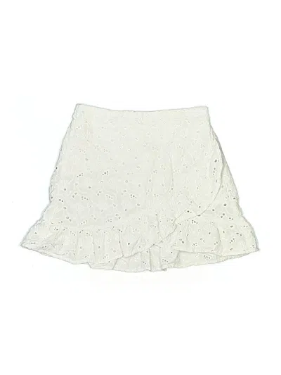 Pre-owned Zara Kids' Skirt In White