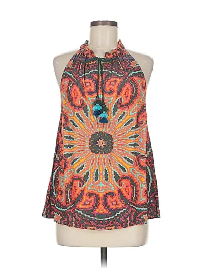 Pre-owned Figue Sleeveless Blouse In Orange