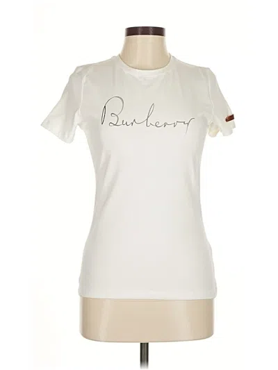 Pre-owned Burberry Short Sleeve T-shirt In White