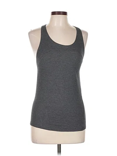 Pre-owned Lululemon Athletica Tank Top Gray Halter Neckline Tops