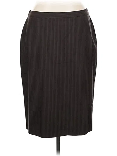 Pre-owned Façonnable Wool Skirt In Brown