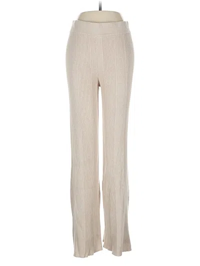 Pre-owned Pink Rose Casual Pants In White