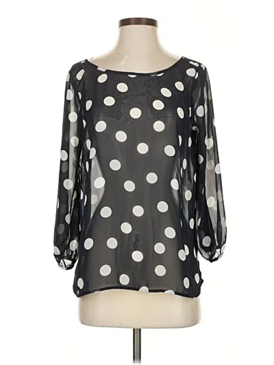 Pre-owned Love Culture 3/4 Sleeve Blouse In Blue