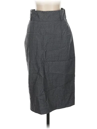 Pre-owned Banana Republic Wool Skirt In Gray