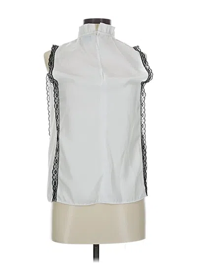 Pre-owned Belle + Sky Sleeveless Blouse In Silver