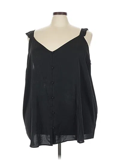 Pre-owned Torrid Sleeveless Blouse In Black