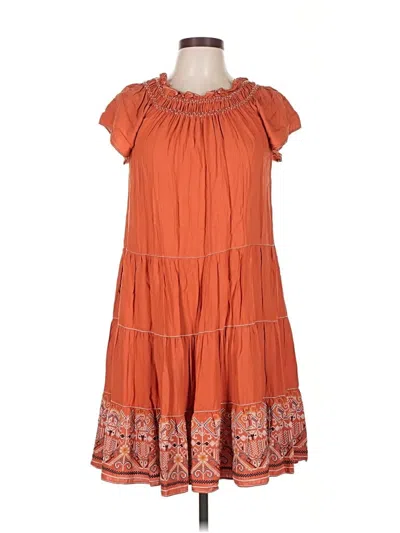 Pre-owned Max Studio Casual Dress In Orange