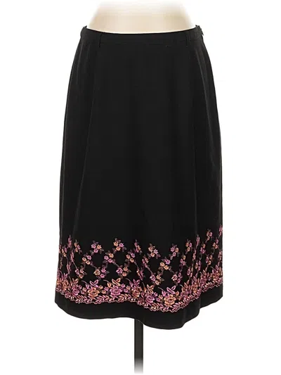 Pre-owned Karen Kane Formal Skirt In Black