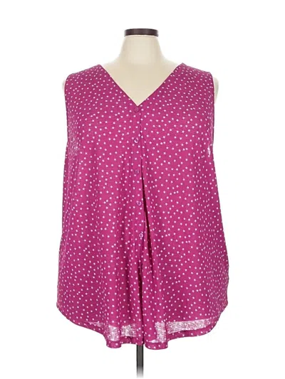 Pre-owned Torrid Sleeveless Blouse In Pink