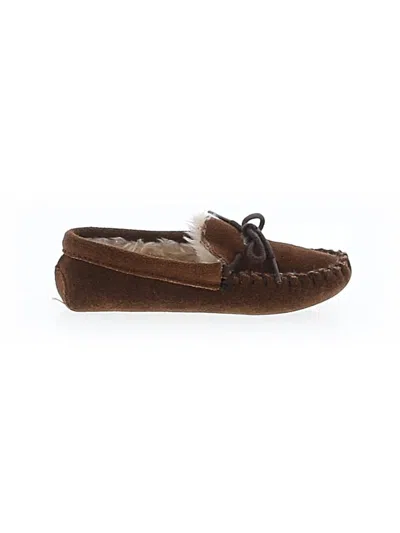 Pre-owned Minnetonka Kids'  Flats In Brown