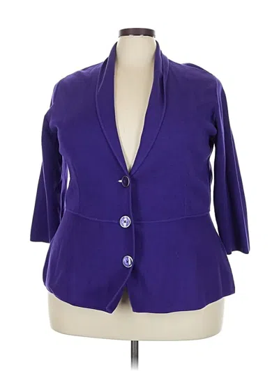 Pre-owned Kasper Blazer Jacket In Purple