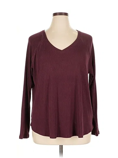 Pre-owned Sonoma Goods For Life Pullover Sweater In Burgundy