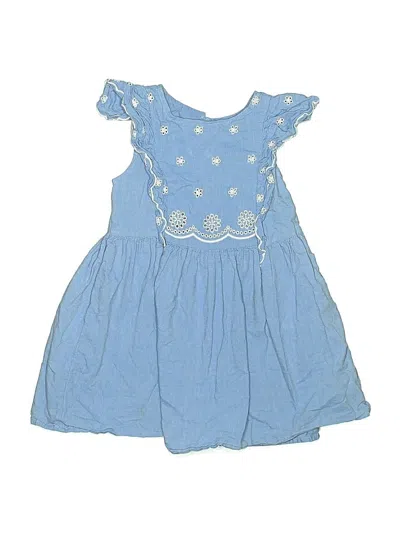 Pre-owned Cat & Jack Kids' Dress In Blue