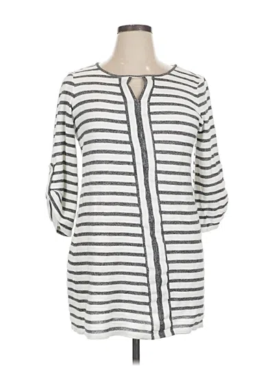 Pre-owned Max Studio Casual Dress In White