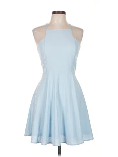 Pre-owned Lulus Cocktail Dress In Blue