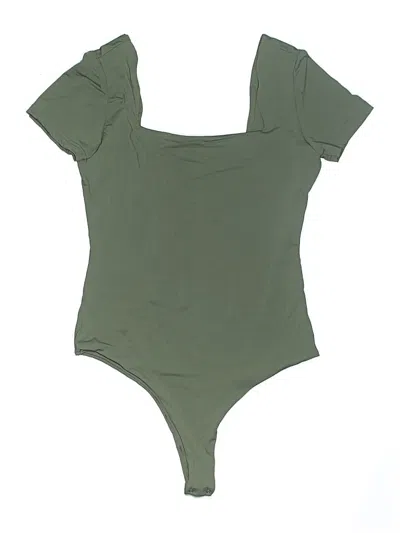Pre-owned Klassy Network Bodysuit In Green