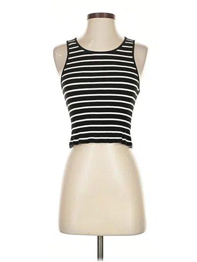 Pre-owned Kule Tank Top Black Strapless Neckline Tops