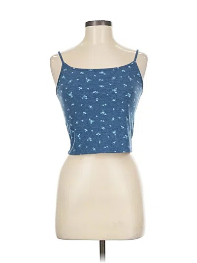 Pre-owned American Eagle Outfitters Tank Top Blue Strapless Neckline Tops