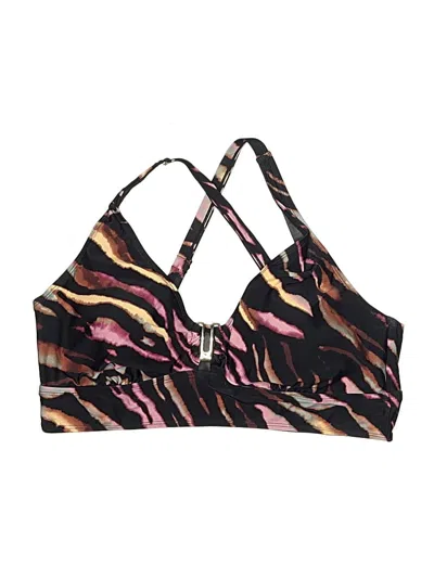 Pre-owned Torrid Swimsuit Top Brown Animal Print Pattern Swimwear