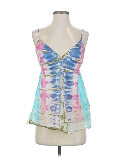 Pre-owned Lucky Brand Sleeveless Blouse In Blue