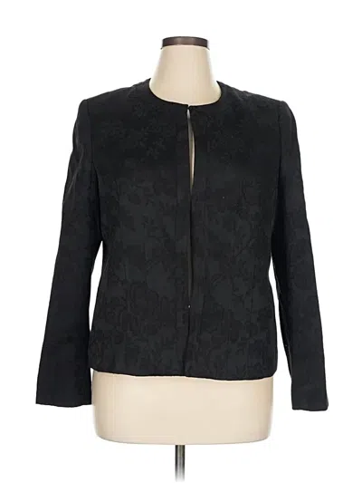 Pre-owned Karen Scott Blazer Jacket In Black