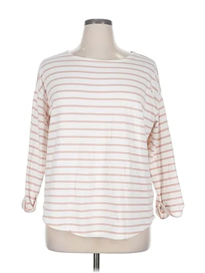 Pre-owned Old Navy 3/4 Sleeve T-shirt In White