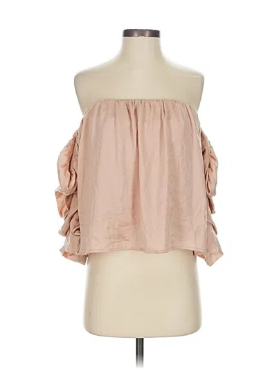 Pre-owned Marciano Sleeveless Blouse In Brown