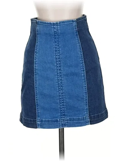 Pre-owned Pacsun Denim Skirt In Blue