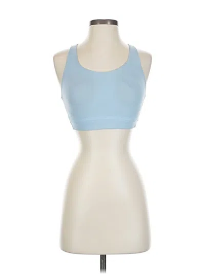 Pre-owned Athleta Tank Top Blue Halter Neckline Tops