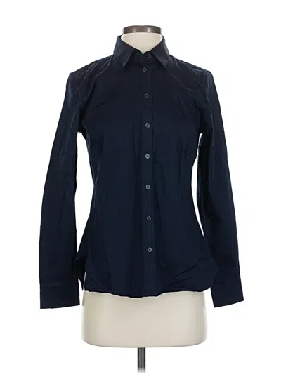 Pre-owned Banana Republic Factory Store Long Sleeve Button Down Shirt In Blue