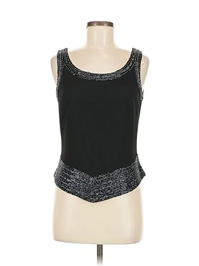 Pre-owned Jkara Sleeveless Top Black Scoop Neck Tops