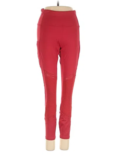 Pre-owned Motion 365 Made By Fabletics Active Pants In Red